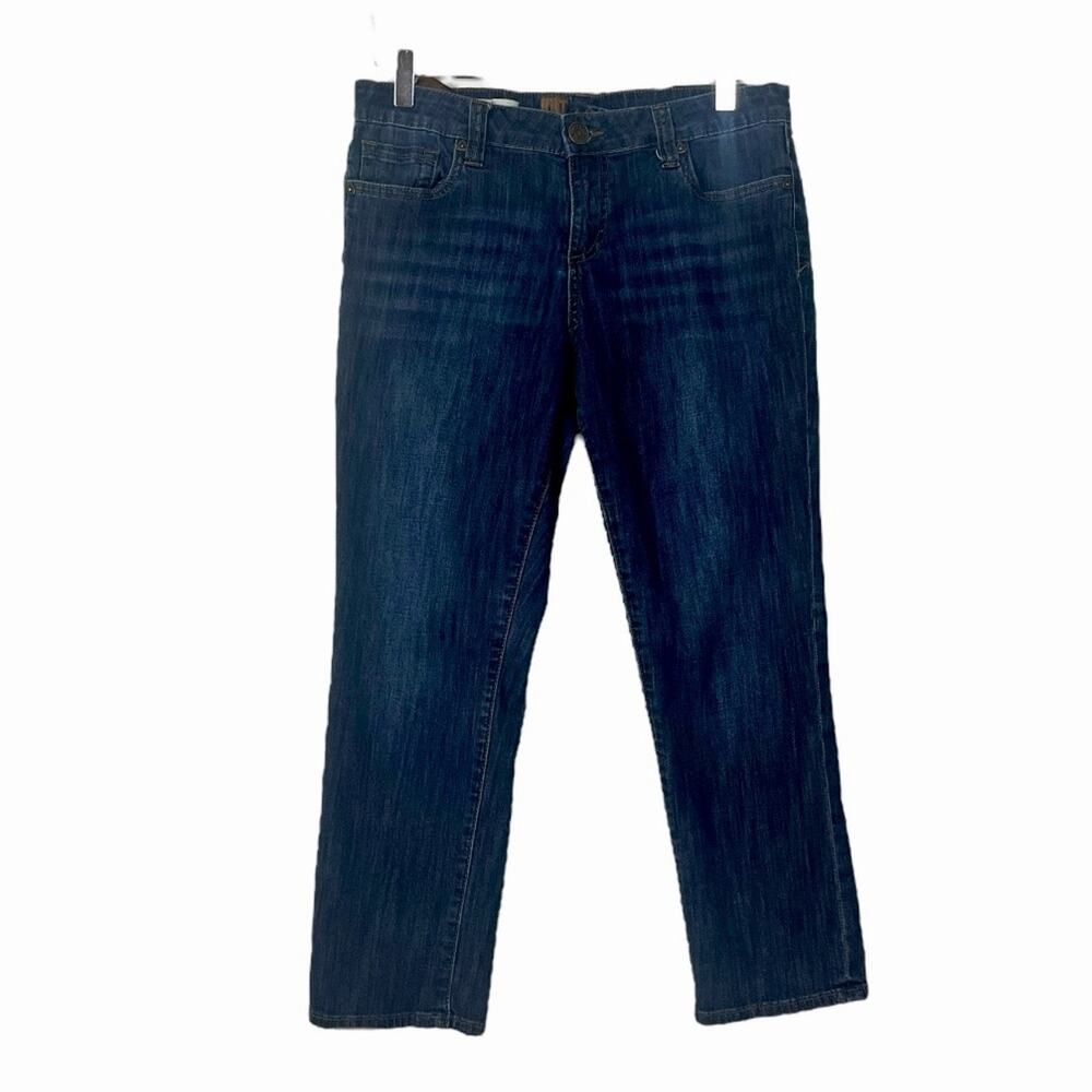 Kut from the Kloth Jeans Bardot Skinny Mid Rise Crop Sark Wash Women’s Size 8